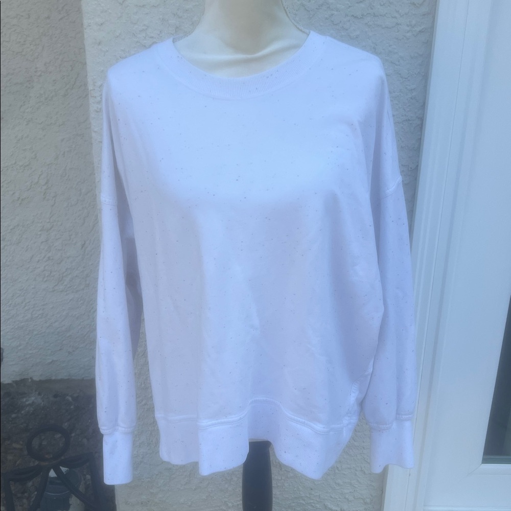 Lululemon LA Back In Action Confetti Crewneck Sweatshirt Women's Size 12